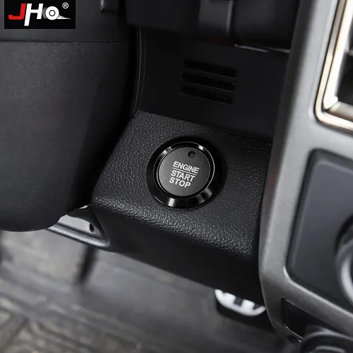 Vista 3 de JHO Interruptor de arranque negro para Ford F150 Raptor 2017 2018 2019 XLT Lariat Limited Motor de coche