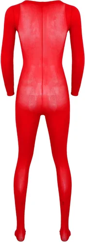 Vista 2 de Loloda Medias de malla transparente para hombre, medias de cuerpo completo, ropa interior abierta