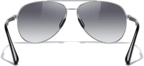 Vista 5 de MERRY'S Lentes de sol de aviador para hombres y mujeres, lentes polarizados para conducir, lentes espejados, protección UV 400, 2.283 in