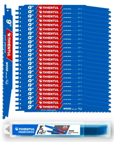 Vista 8 de Paquete de 25, 15 cm, 14/18 TPI, Hojas de sierra Sawzall de desmontaje automático de cobalto bi-metal para metal, Hojas de sierra alternante de 15