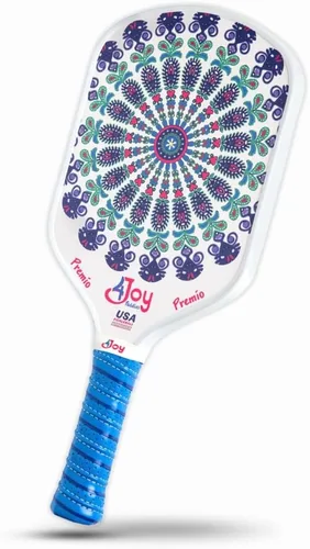 Vista 12 de 4Joy Pala de pickleball Premio - Fibra de carbono T700, núcleo de 0.63 pulgadas, aprobada por USAP