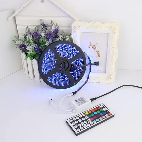 Vista 6 de Control remoto de tira de luces LED RGB de 44 teclas, reemplazo de control remoto IR para tira de luces LED SMD 5050 3528 2835 RGB (1 paquete)