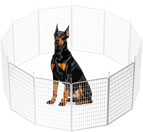 Vista 11 de SunsGrove Corralito para perros de interior, 24 pulgadas, 2 paneles, corralito de juego para cachorros, para interiores, fácil instalación, valla