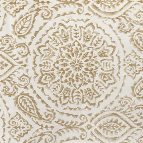 Vista 4 de Elrene Home Fashions Savannah - Mantel de vinilo bohemio con estampado paisley, resistente al agua y a las manchas con reverso de franela, 60 x 84