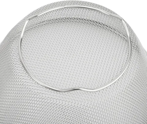 Vista 8 de Stainless Steel Colander, 16cm Portable Rice Washer Strainer Fruit Washing Bowl with Mixing Bowl for for Rice Pasta Spaghetti