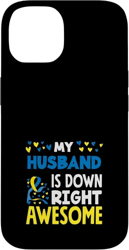 Vista 4 de My Husband is Down Right Awesome Down Syndrome Awareness Case for iPhone 17