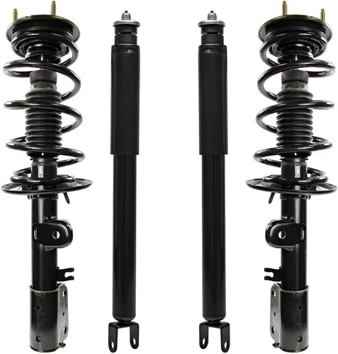 Vista 105 de Detroit Axle - Kit de amortiguadores de 4 puntales para Ford Escape 14-19, 2 puntales delanteros con resorte helicoidal 2 amortiguadores traseros