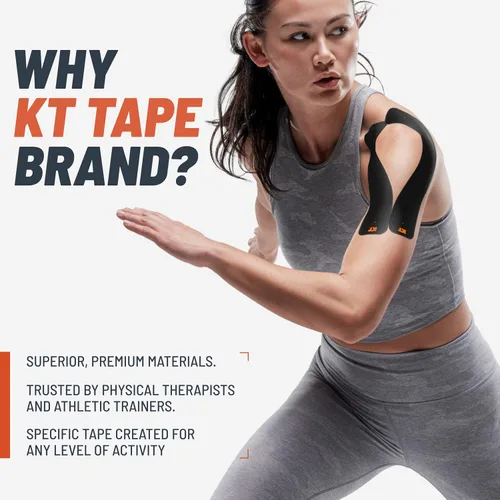 Vista 2 de KT Tape, Cinta original de algodón, Cinta atlética elástica de kinesiología, rollo sin cortar de 16