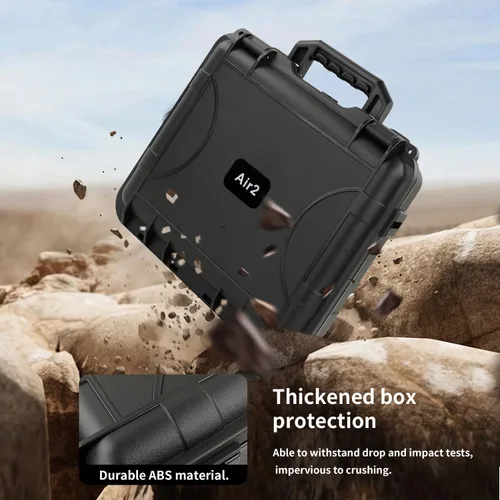 Vista 5 de Mavic Air 2 - Funda rígida de transporte para DJI Air 2/2S Drone y accesorios, impermeable, a prueba de golpes, protección completa