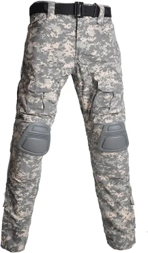 Vista 3 de HARGLESMAN Men's Tactical Military Suits Long Sleeve Uniforms Combat Shirt and Pants with Knee Pads ACU