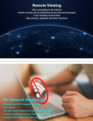 Vista 5 de TOQI 4K Cámaras inalámbricas Mini pequeña toma de pared de seguridad WiFi cámara interior para seguridad del hogar 【Actualizado】 (CAM) no soporta 5G