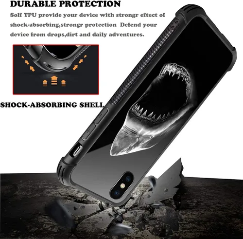Vista 36 de Funda compatible con iPhone XR, diseño de elefantes africanos para niñas, diseño de patrón a prueba de golpes, antiarañazos, carcasa trasera