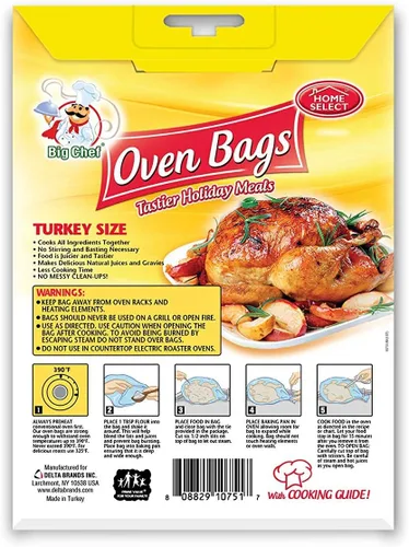 Vista 2 de Home Select Bolsas de horno tamaño pavo - 3 unidades (paquete de 2)6
