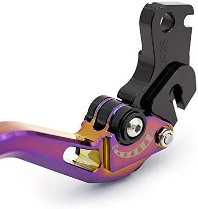 Vista 6 de FXCNC Palancas de embrague de freno ajustables 3D compatibles con VERSYS 1000 12-14, ZX636R/ZX6RR/ZX6RR 00-04, ZX10R 04-05, ZX9R 00-03, Z1000 03-06