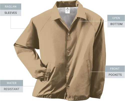 Vista 50 de Augusta Sportswear Chaqueta de entrenador de nailon para hombre/forrada