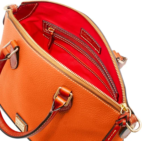 Vista 3 de Dooney & Bourke Bolsa de darcy de grano de guijarro, Naranja