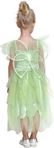 Vista 5 de Jason Party Tinkerbell - Disfraz de hada de dientes de hada para niñas, vestido de cosplay