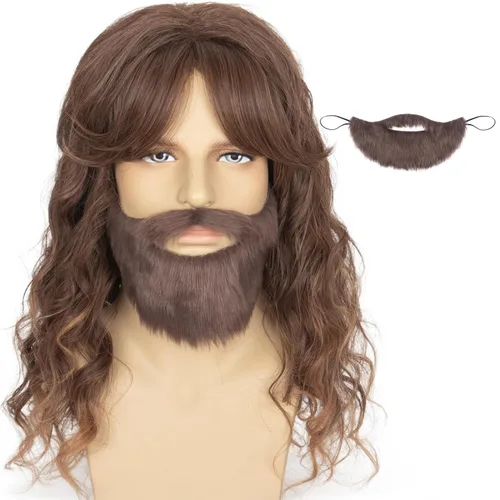 Vista 14 de Yan Dream Peluca rizada negra para hombre, peluca de pelo corto para Negro
