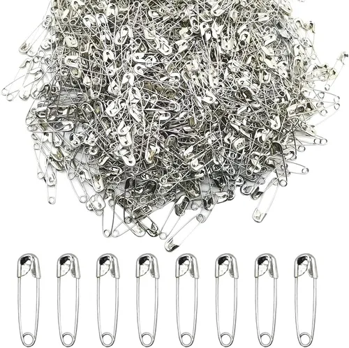 Vista 8 de 500 pasadores de seguridad de 0.787 pulgadas, pequeños alfileres de metal para la oficina en casa, manualidades, joyería (XBZ/negro)