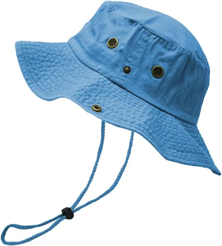 Vista 24 de Glory Max Sombrero de pescador de algodón lavado con correa de barbilla gorra de pesca Sun Safari Boonie Oliva