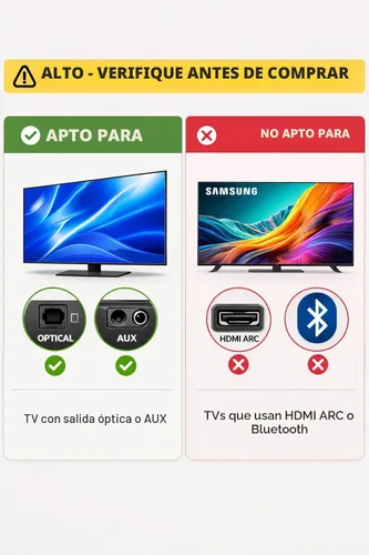 Vista 4 de Avantree Oasis Plus 2 - Transmisor Bluetooth para TV con control remoto de volumen, admite dos auriculares, aptX adaptable, barra de sonido