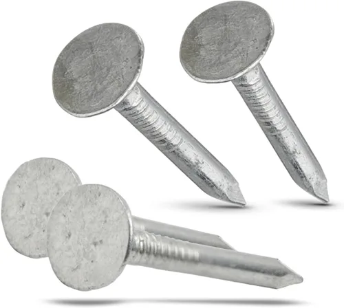 Vista 7 de Paquete de 200 clavos galvanizados para techos de 1 pulgada, de grado profesional, se utilizan para sujetar fieltro de techo, individuales