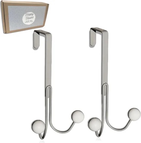 Vista 7 de Gancho para toallas sobre la puerta - 1 gancho negro por paquete - Adorable gancho para colgar al aire libre para baño, lindos ganchos de puerta