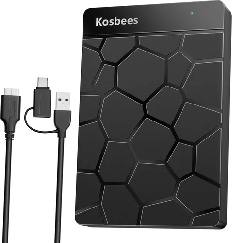 Vista 9 de Discos duros externos de 500 GB, disco duro portátil para Windows, disco duro externo ultradelgado, compatible con PC, MAC, laptop, PS4, Xbox one