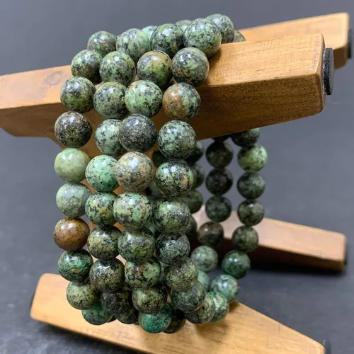 Vista 133 de Gem Avenue Handmade Round Bead Stretch Bracelet Unisex Natural Stone Beaded Jewelry for Men & Women, Elastic Wristband for Daily Wear