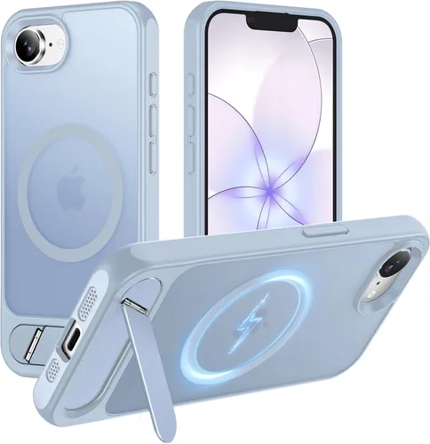 Vista 52 de Hualele - Funda magnética para Samsung Galaxy S24 Plus/S25 Plus con soporte de metal, [compatible con MagSafe]