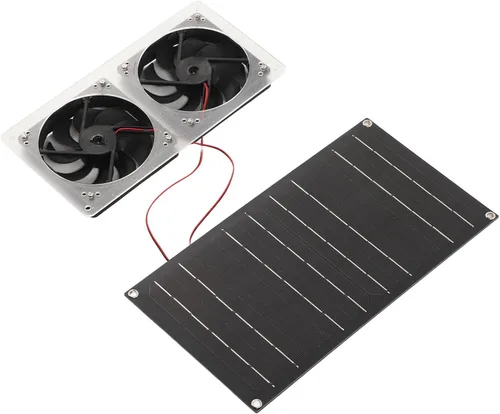 Vista 5 de Ventilador del generador solar, extractor de aire accionado solar compacto de 5 V para RV