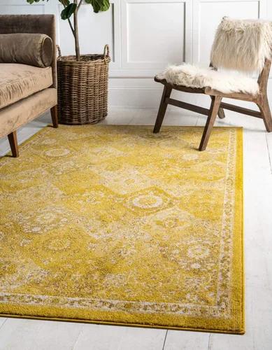 Vista 26 de Unique Loom Penrose Collection - Alfombra de área - Blake (2' 2" x 3' 1" Rectángulo, Verde/Beige)