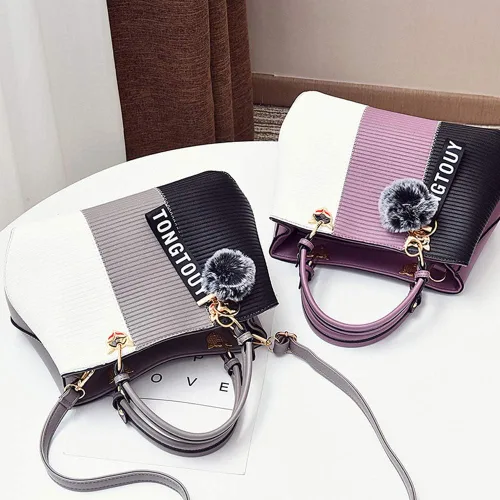 Vista 6 de Bolsos de mano para mujer, bolsos de mano de piel sintética, bolsos de hombro