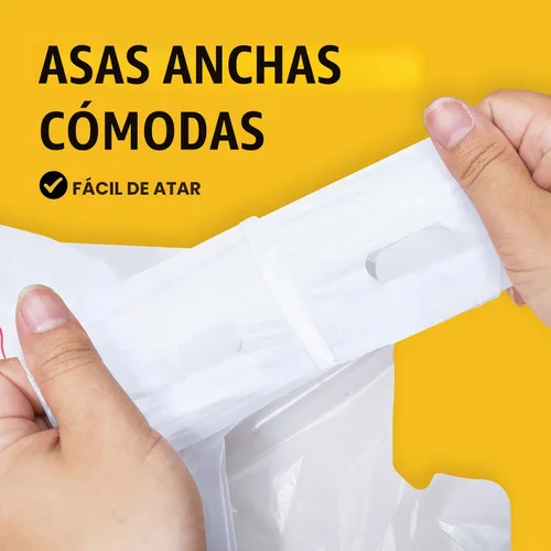 Vista 4 de Bolsas de plástico SheerDelight, 300 bolsas de agradecimiento para compras, comestibles