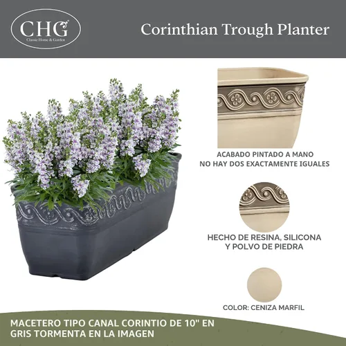 Vista 2 de Classic Home and Garden - Maceta redonda Corinthian