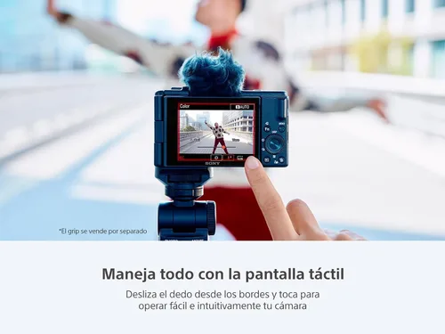 Vista 6 de Sony - Cámara digital ZV1 II de 20.1 megapíxeles para creadores de contenido y vloggers - Negro