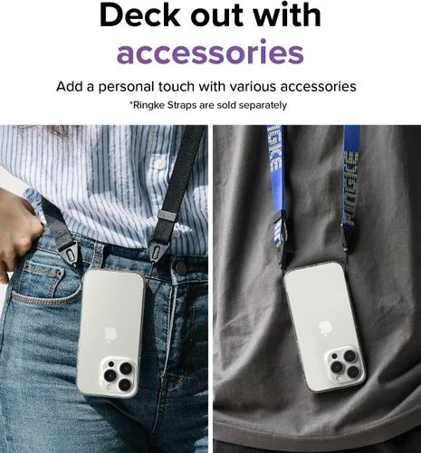 Vista 9 de Ringke Air - Funda delgada pero resistente, compatible con iPhone 14 Pro de 6.1 pulgadas, transparente, flexible, ligera, delgada, transparente