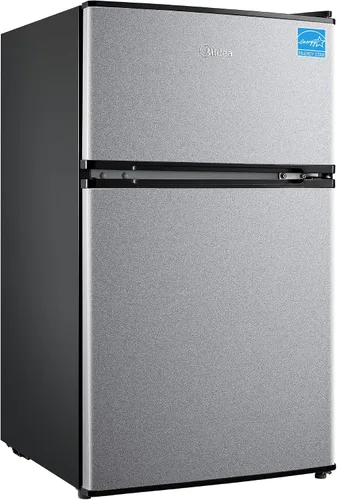 Vista 10 de Midea Mini refrigerador de 3.1 pies cúbicos con congelador, certificado Negro