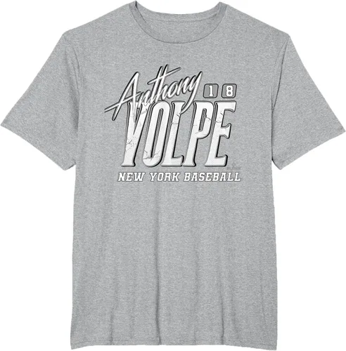 Vista 9 de Anthony Volpe New York Baseball Rock MLBPA - Camiseta, Azul