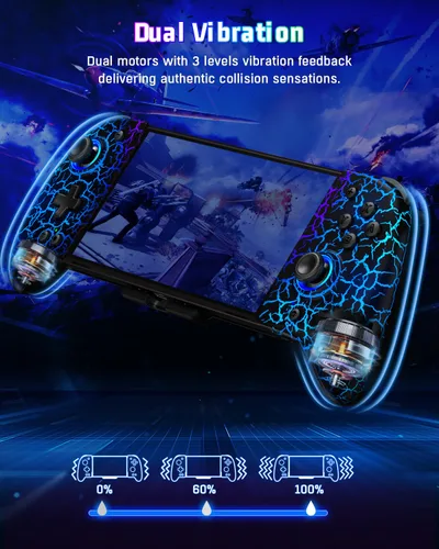 Vista 7 de Switch Controllers Compatible with Nintendo SwitchOLED,One-Piece Wireless Switch Joypad,Full-Size Ergonomic Handheld Controller with 1000mAh
