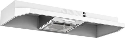 Vista 11 de FIREGAS Campana extractora negra de 24 pulgadas, 300 CFM con conductos/sin conductos convertible bajo gabinete, campana de cocina en acero Acero