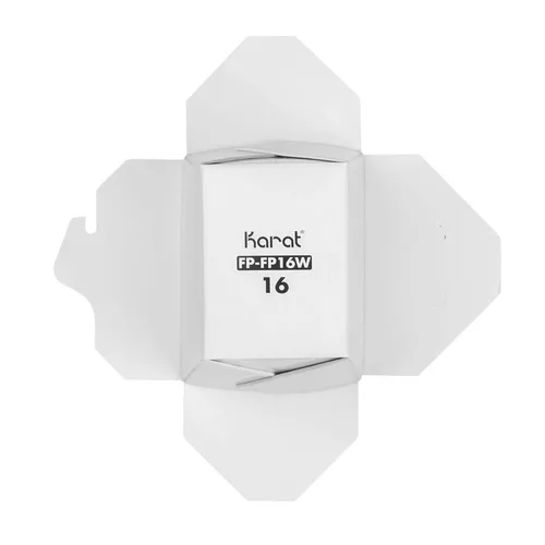 Vista 6 de Karat FP-FP16W - Contenedor de papel para llevar de 16 onzas, color blanco (caja de 450)