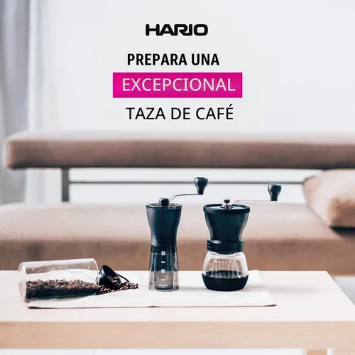 Vista 7 de Hario "Mini-Slim Plus" Molino de café de cerámica