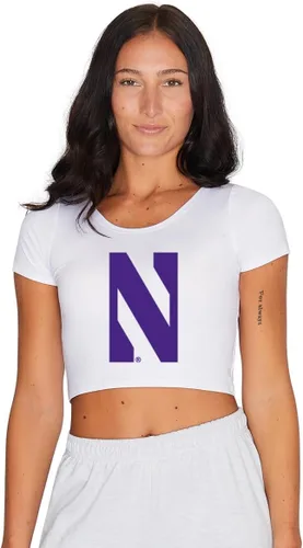 Vista 105 de Lojobands Camiseta corta ajustada para mujer, hecha en Estados Unidos, talla única