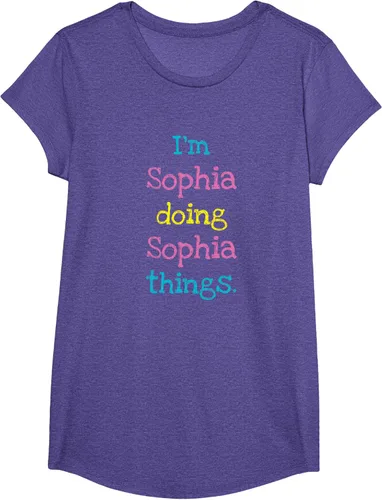 Vista 57 de Sophia - Camiseta con texto personalizado para niñas