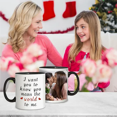 Vista 9 de Baosity Taza de café con foto personalizada, taza personalizada con imagen, texto, nombre, regalos personalizados para novio, novia, mejor amigo