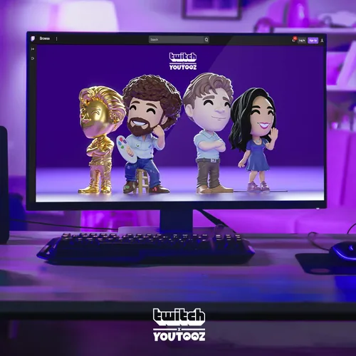 Vista 7 de Youtooz Kappa - Figura de vinilo de 4.8 pulgadas, con licencia oficial de Twitch Emote, colaboración coleccionable de Twitch, por Youtooz Twitch