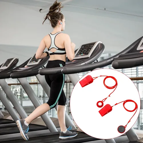 Vista 7 de 2pcs Universal Treadmill Magnet Safety Key, 2 Styles Treadmill Key Replacement Part Replacement Magnetic Safety Emergency Machine Stop Accessories