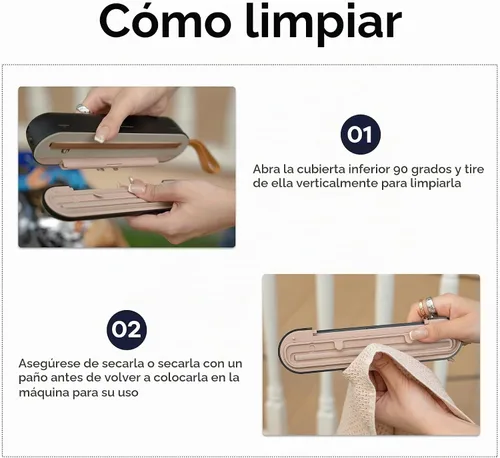 Vista 7 de CIARRA Selladora al vacío portátil – Máquina de preservación de alimentos con 3 modos, sistema de sellado automático compacto para alimentos secos