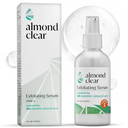 Vista 9 de Suero limpiador facial y corporal con ácido mandélico almendra, nivel 1 para acné, foliculitis, piel envejecida, pelos encarnados, manchas oscuras